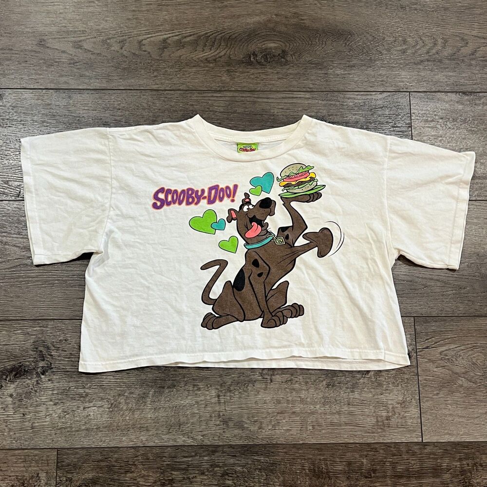 Vintage 2000s Scooby Doo Cartoon Network Graphic Crop Tee Medium